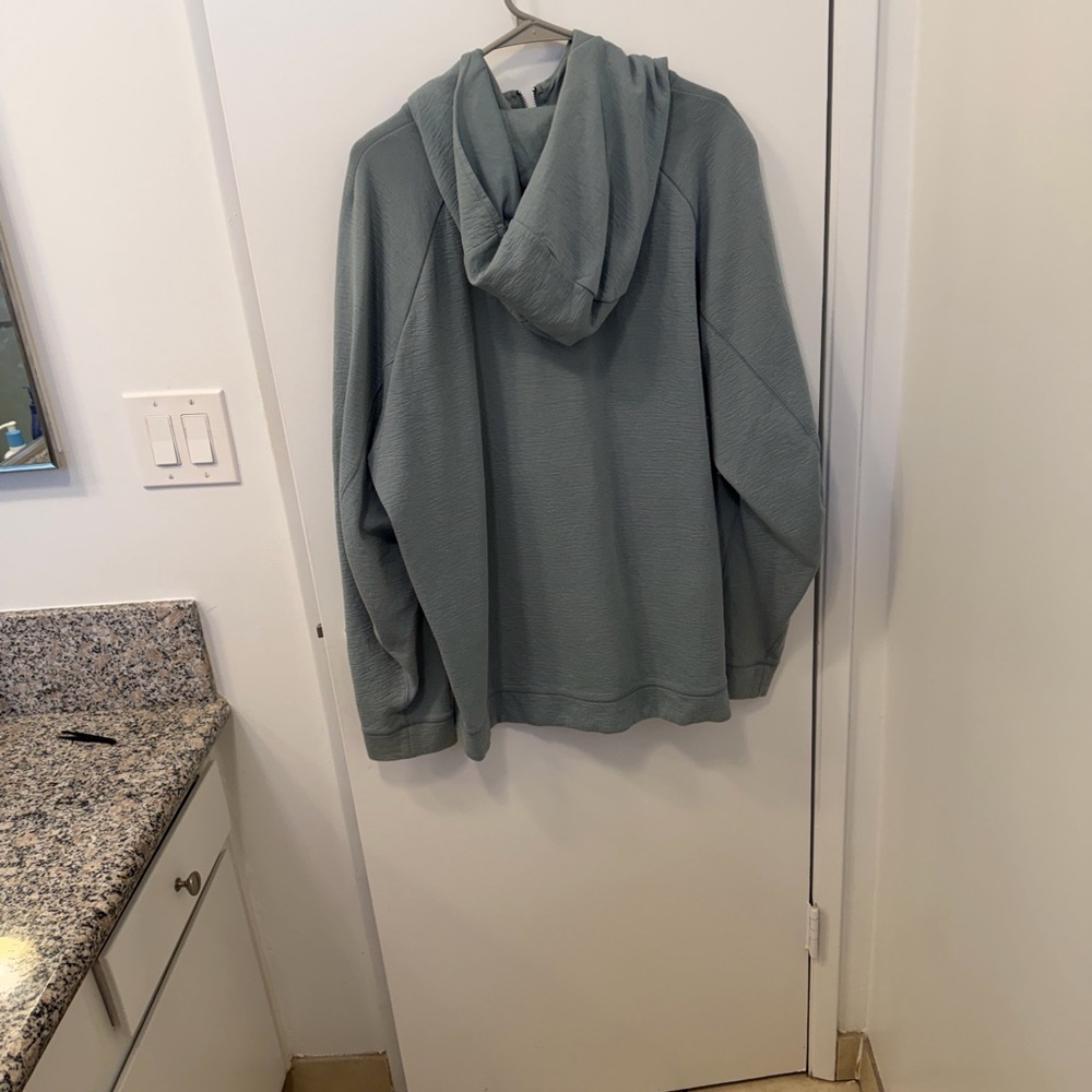 Nike Light Green Zip-Up Hoodie - Picture 3 of 4